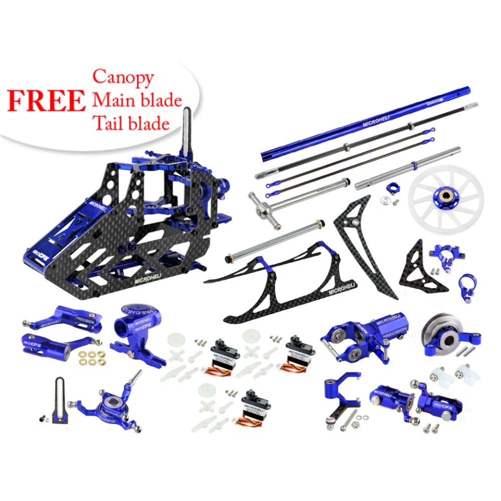 CNC Blade 180 CFX Performance Combo Package (BLUE/PURPLE) - BLADE 180 CFX CNC Blade 180 CFX Performance Combo Package (BLUE/PURPLE) - BLADE 180 CFX