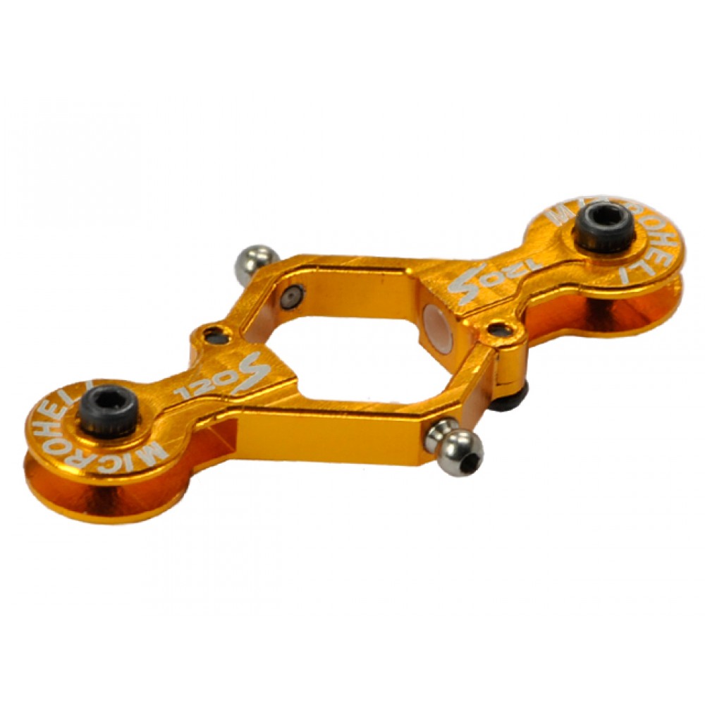 Precision CNC Aluminum Main Blade Grip w/ Titanium Ball (GOLD) - BLADE 120 S / S2 Precision CNC Aluminum Main Blade Grip w/ Titanium Ball (GOLD) - BLADE 120 S / S2