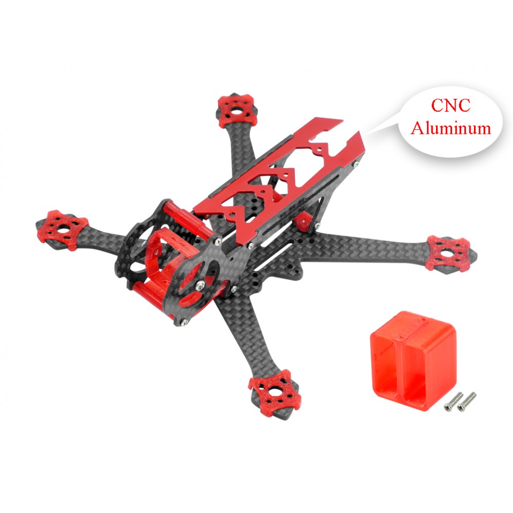 Aluminum Carbon Fiber Frame (RED) - EMAX Tinyhawk / Tinyhawk II Freestyle Aluminum Carbon Fiber Frame (RED) - EMAX Tinyhawk / Tinyhawk II Freestyle