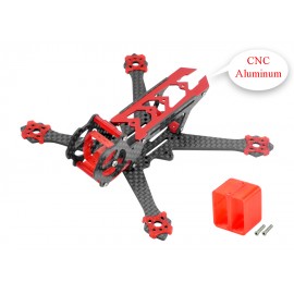 Aluminum Carbon Fiber Frame (RED) - EMAX Tinyhawk / Tinyhawk II Freestyle Aluminum Carbon Fiber Frame (RED) - EMAX Tinyhawk / Tinyhawk II Freestyle