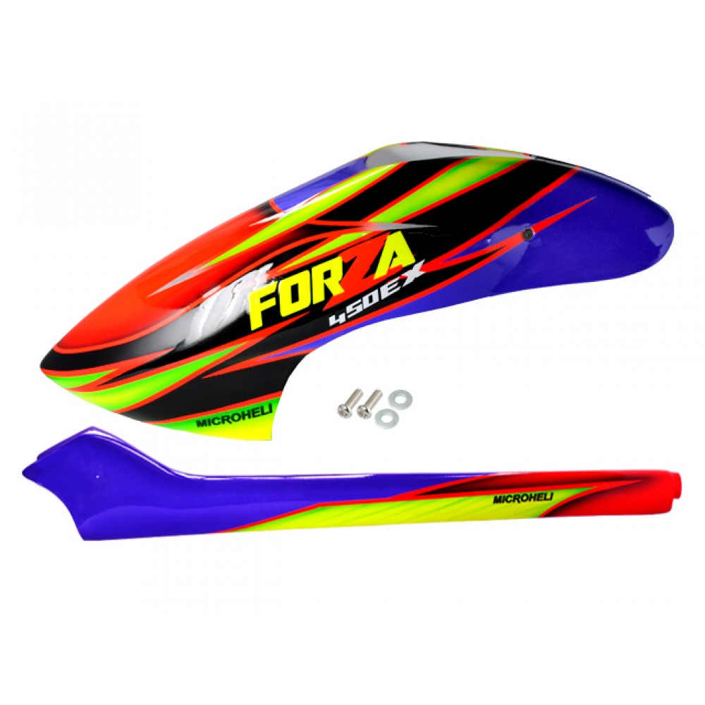 Airbrush Fiberglass Red Assassin Fuselage - FORZA 450EX Airbrush Fiberglass Red Assassin Fuselage - FORZA 450EX