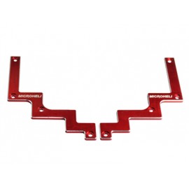 Aluminum Reinforcement Plate Frame L/R set (RED) - GAUI X3