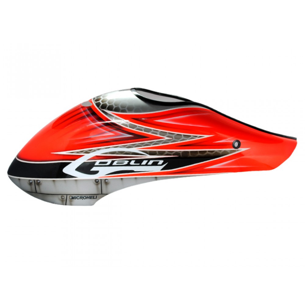 Airbrush Fiberglass Red Racing Canopy - GOBLIN 380 Airbrush Fiberglass Red Racing Canopy - GOBLIN 380