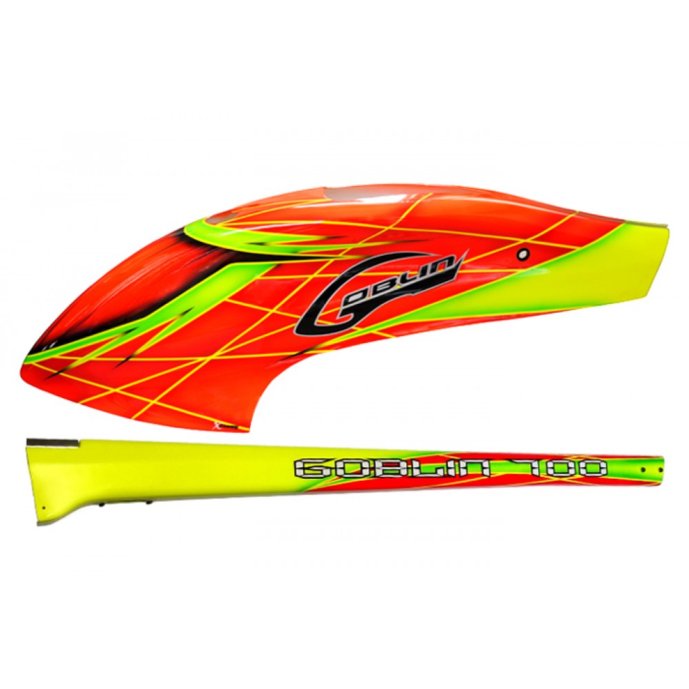 XCanopy Airbrush Fiberglass Fire Trap Canopy set - GOBLIN 700 XCanopy Airbrush Fiberglass Fire Trap Canopy set - GOBLIN 700