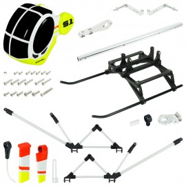 Airbrush Fiberglass Hughes 300 Scale w/ Landing Gear - GOOSKY S1