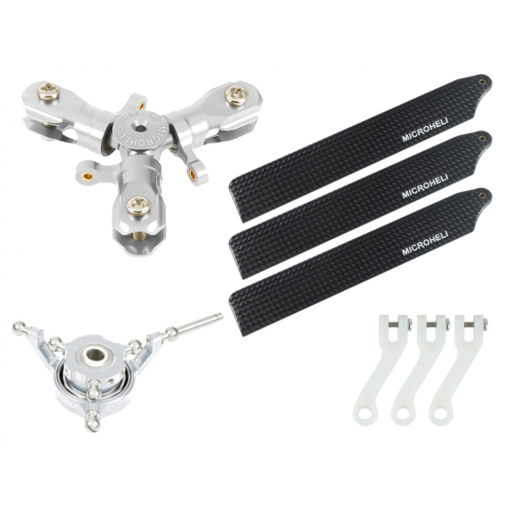 CNC Triple Carbon Fiber Blades Conversion Set - GOOSKY S1 CNC Triple Carbon Fiber Blades Conversion Set - GOOSKY S1