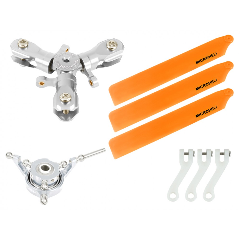 CNC Triple Orange Plastic Blades Conversion set - GOOSKY S1 CNC Triple Orange Plastic Blades Conversion set - GOOSKY S1