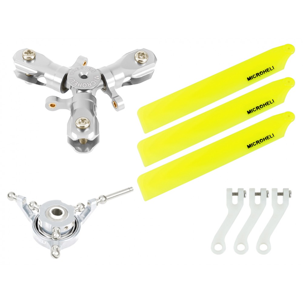 CNC Triple Yellow Plastic Blades Conversion set - GOOSKY S1 CNC Triple Yellow Plastic Blades Conversion set - GOOSKY S1