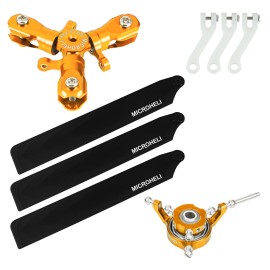 CNC Triple Black Plastic Blades Conversion set (GOLD) - GOOSKY S1 CNC Triple Black Plastic Blades Conversion set (GOLD) - GOOSKY S1
