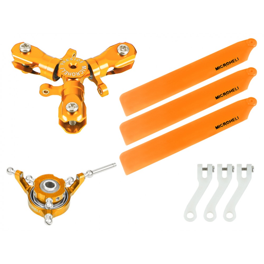 CNC Triple Orange Plastic Blades Conversion set (GOLD) - GOOSKY S1 CNC Triple Orange Plastic Blades Conversion set (GOLD) - GOOSKY S1