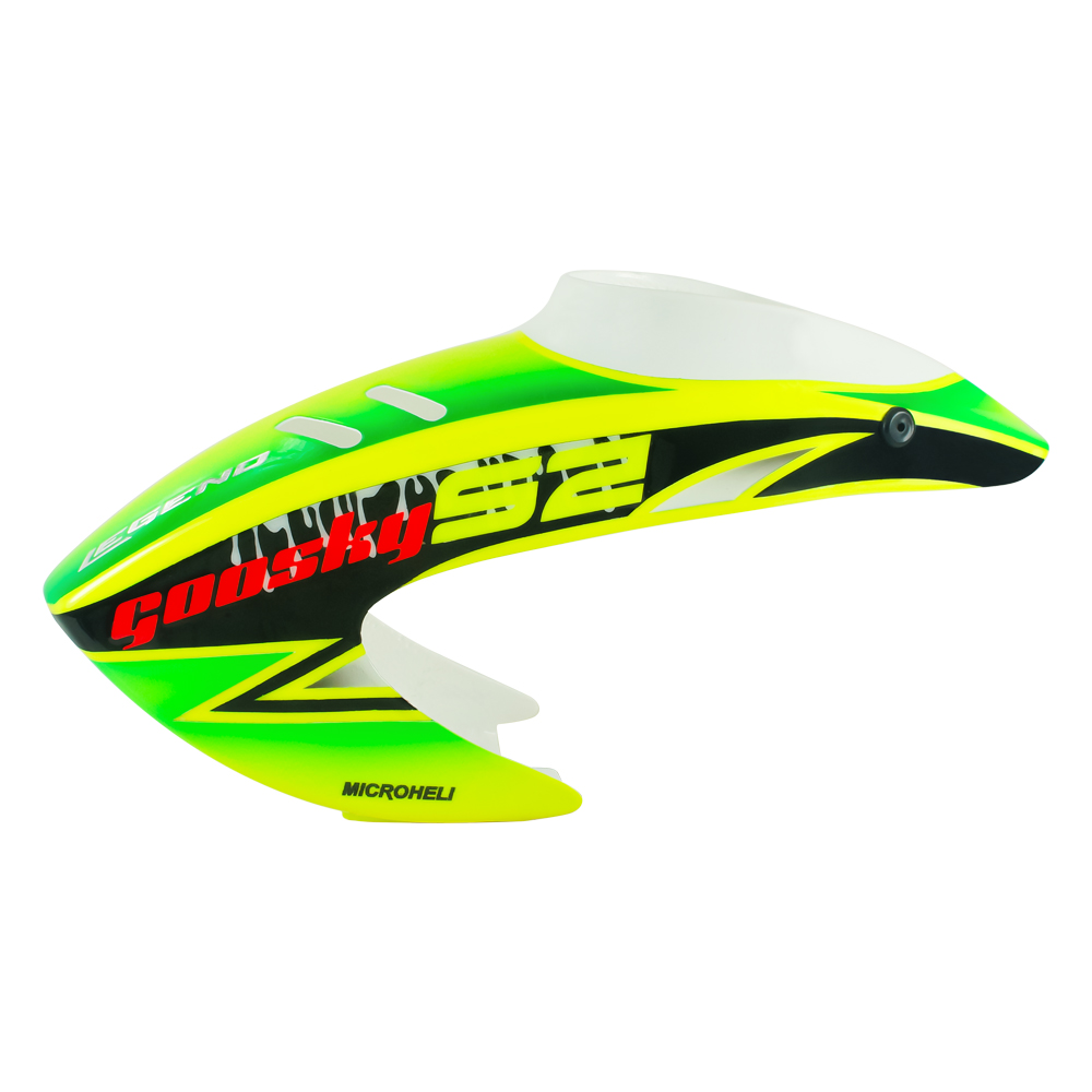 Airbrush Fiberglass Green Mask Canopy - GOOSKY S2 MAX