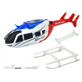Airbrush Fiberglass EC145 Scale (WT) - GOOSKY S2