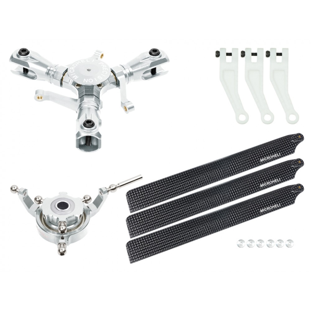 CNC Triple Carbon Fiber Blades Conversion Set - GOOSKY S2 CNC Triple Carbon Fiber Blades Conversion Set - GOOSKY S2