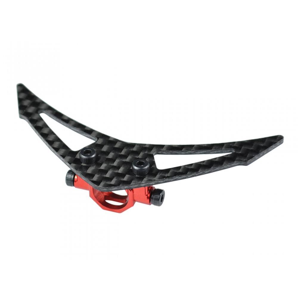 Aluminum Tail Boom Support Mount w/ Fin (RED) - WALKERA MASTER CP