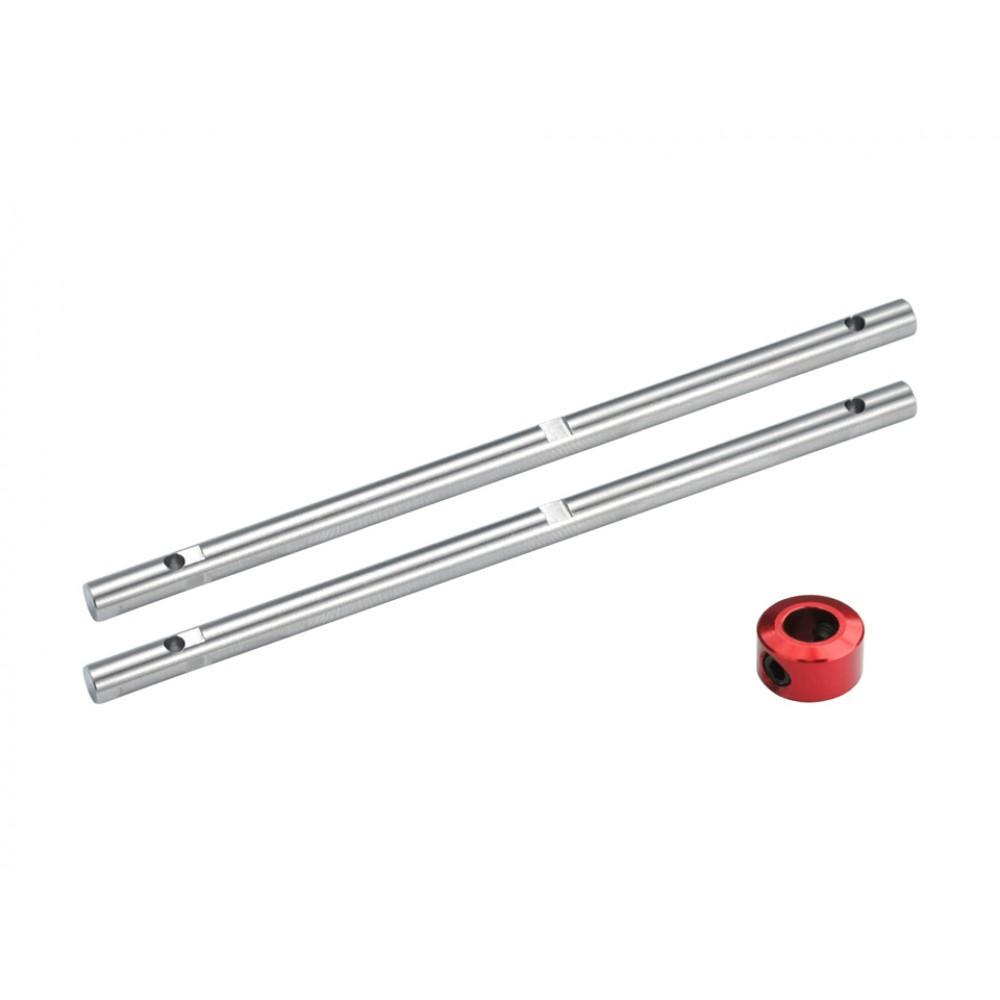 Precision CNC Titanium Main Shaft w/ Collar (RED) - WALKERA MASTER CP Precision CNC Titanium Main Shaft w/ Collar (RED) - WALKERA MASTER CP