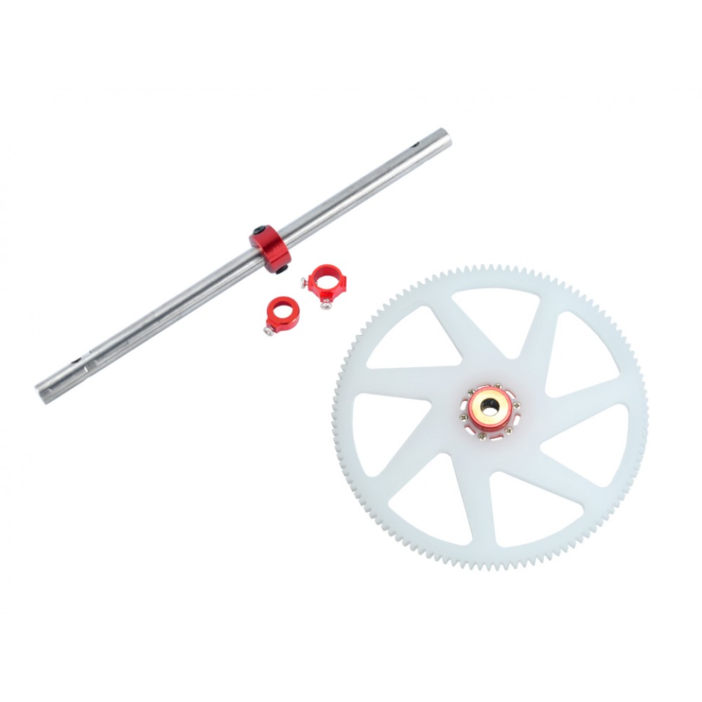 Titanium Main Shaft/CNC Delrin Main Gear/Auto-Rotation Hub Set (RED)- WALKERA MASTER CP Titanium Main Shaft/CNC Delrin Main Gear/Auto-Rotation Hub Set (RED)- WALKERA MASTER CP