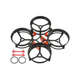 CNC Carbon Fiber w/ 3D Printing Ducted Style "D" Frame (BLACK) - MOBULA7