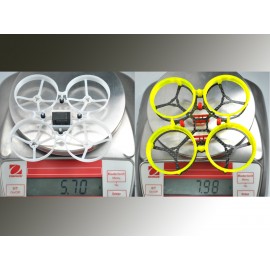 CNC Carbon Fiber w/ 3D Printing Ducted Style "D" Frame (GREEN) - MOBULA7