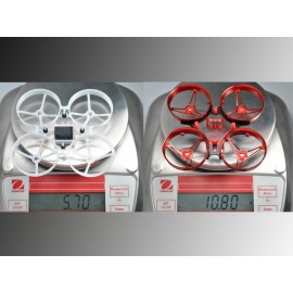 CNC Carbon Fiber w/ Aluminum Ducted Style "L" Frame (GOLD) - MOBULA7