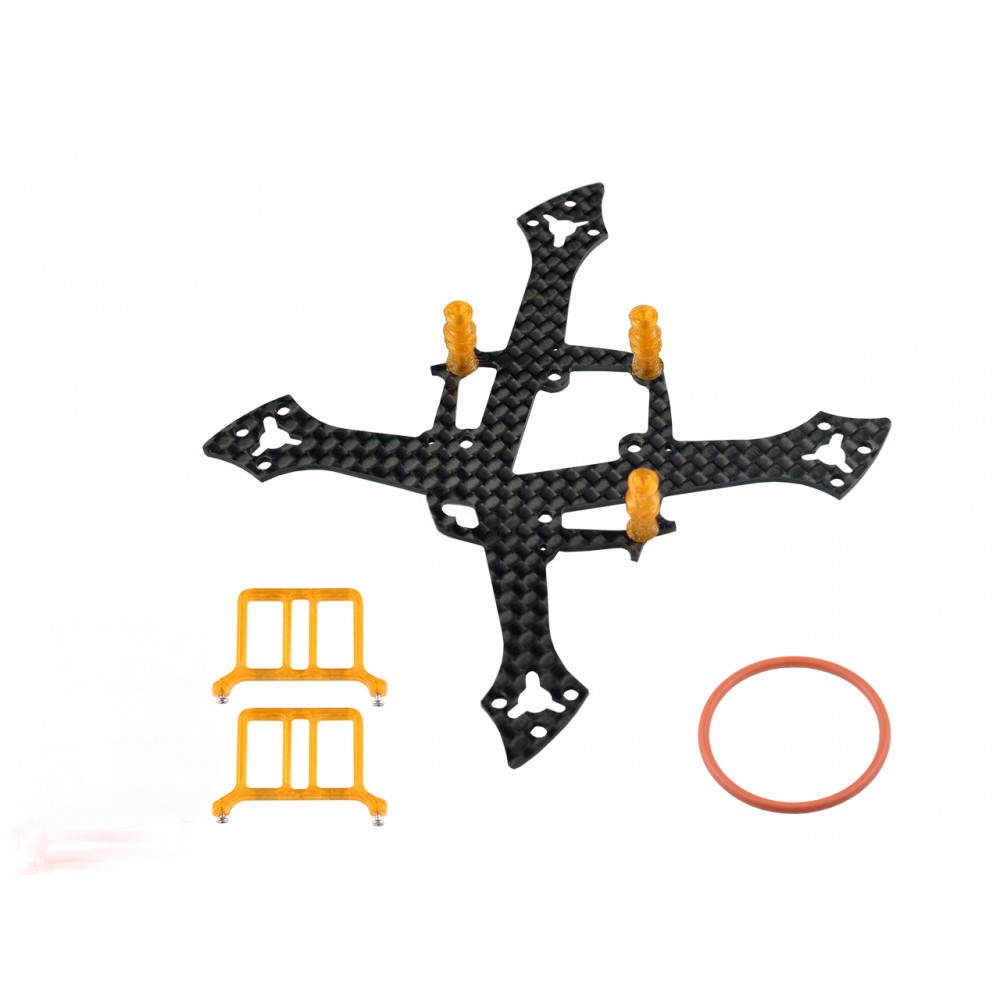 Carbon Fiber Frame Without Ducted (ORANGE) - MOBULA7