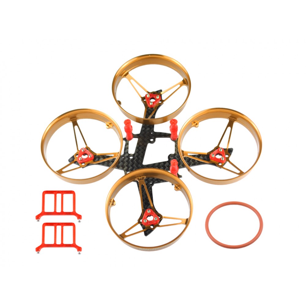 CNC Carbon Fiber w/ Aluminum Ducted Style "R" Frame (GOLD) - MOBULA7 CNC Carbon Fiber w/ Aluminum Ducted Style "R" Frame (GOLD) - MOBULA7