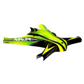 Airbrush Fiberglass Green Racing Canopy - NINJA 400MR Airbrush Fiberglass Green Racing Canopy - NINJA 400MR