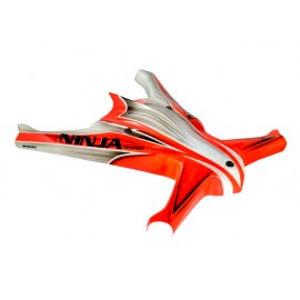 Airbrush Fiberglass Orange Racing Canopy - NINJA 400MR