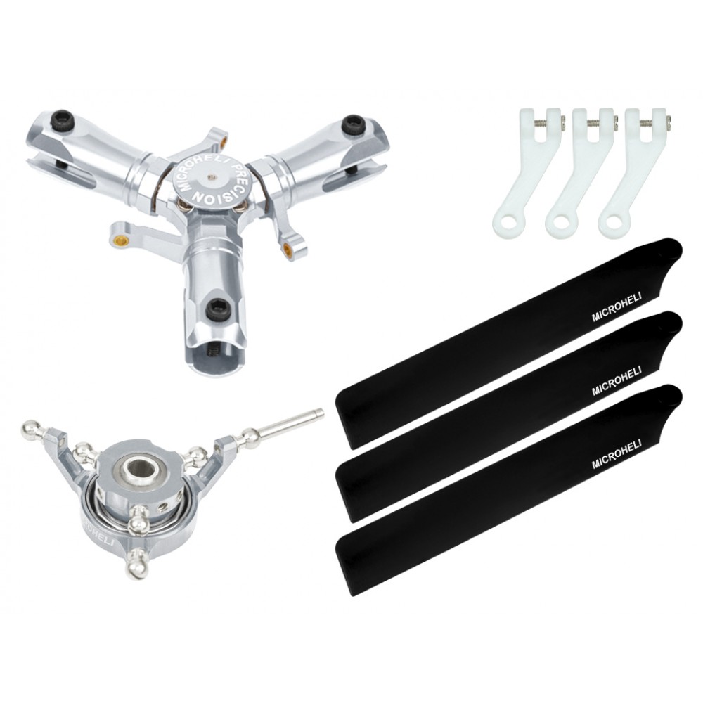 CNC Triple Carbon Plastic Blades Conversion Set - OMP HOBBY M1 / EVO CNC Triple Carbon Plastic Blades Conversion Set - OMP HOBBY M1 / EVO