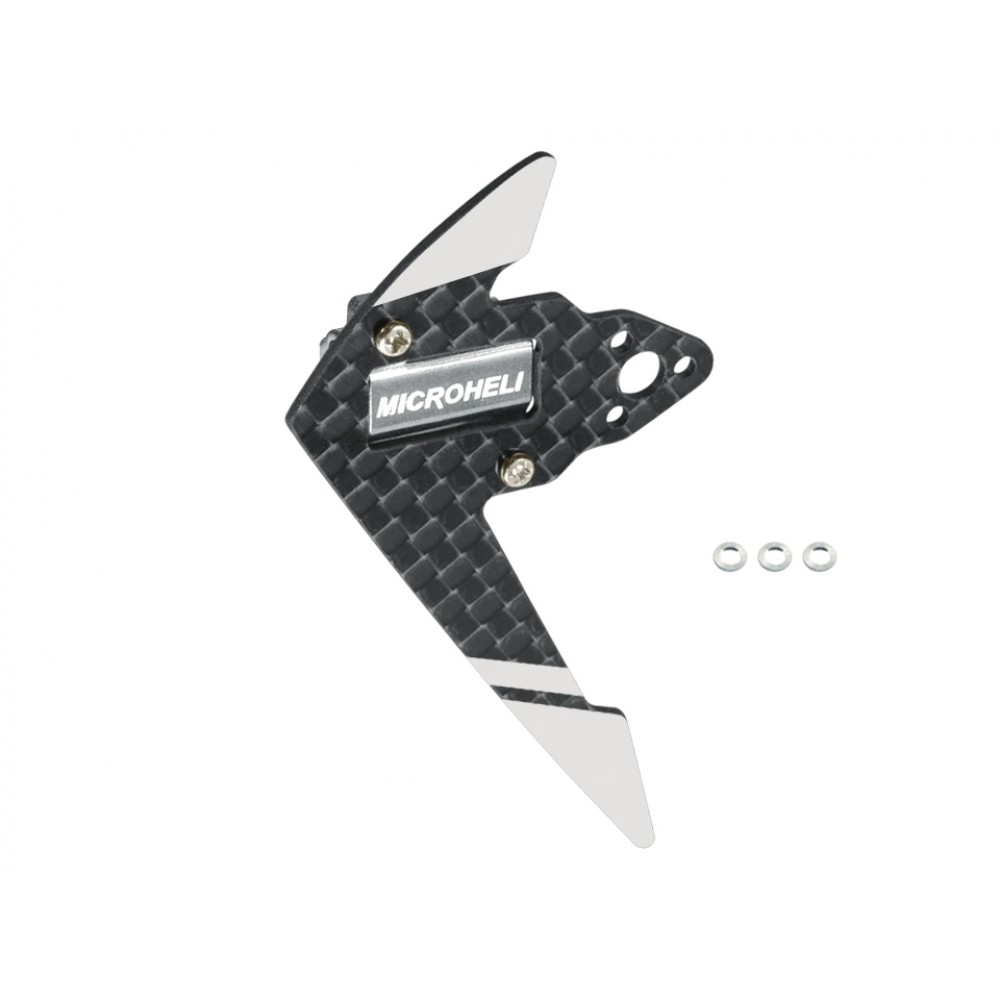 Aluminum Carbon Fiber Tail Motor Mount W/ Fin Set - OMP Hobby M1 / EVO