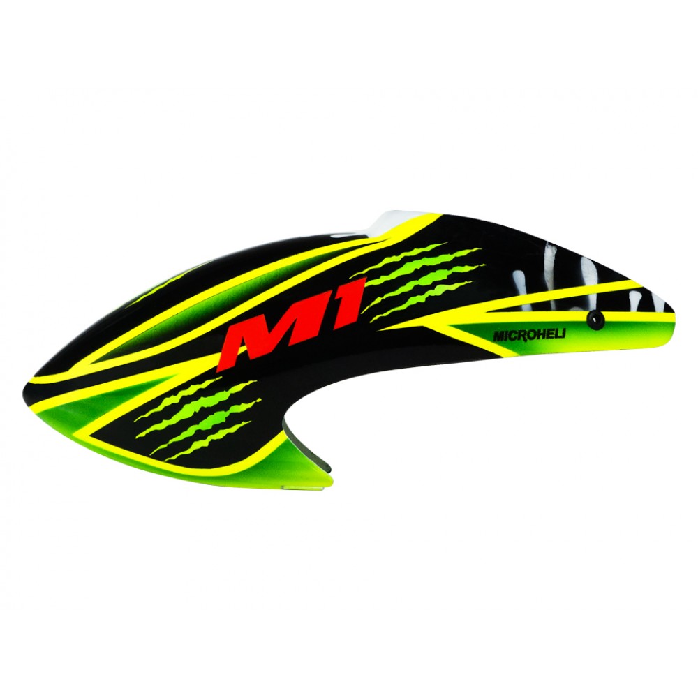 Microheli Airbrush Carbon Fiber Speedy Scratch Canopy - Blade MCPX BL / BL2