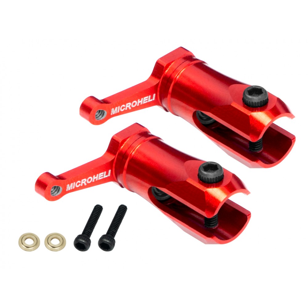 Aluminum Main Blade Grip w/ Thrust Bearing (RED) - OMP Hobby M1 / EVO Aluminum Main Blade Grip w/ Thrust Bearing (RED) - OMP Hobby M1 / EVO
