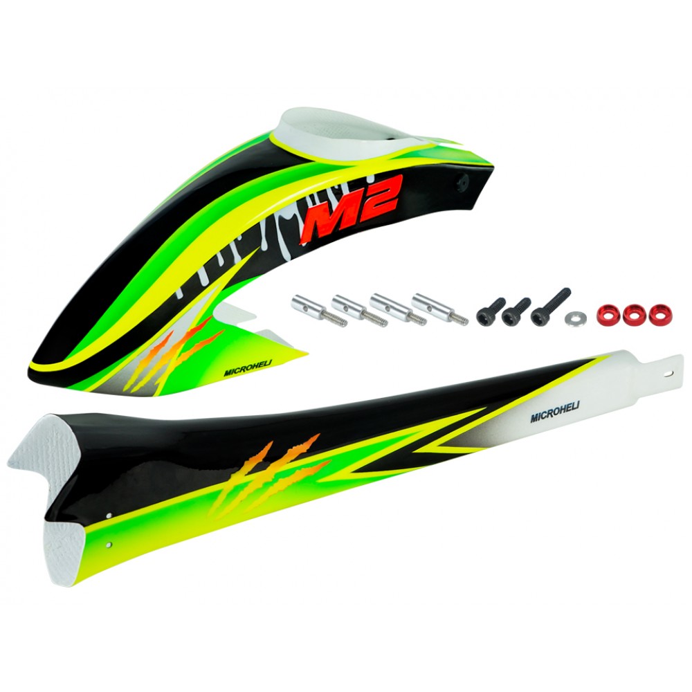 Airbrush Fiberglass Green Scratch Fuselage - OMP Hobby M2 EVO / MK2 Airbrush Fiberglass Green Scratch Fuselage - OMP Hobby M2 EVO / MK2