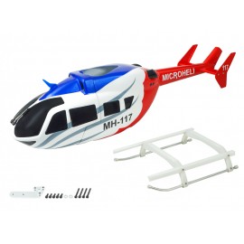 Airbrush Fiberglass EC145 Scale (WT) - OMP Hobby M2 / EVO / MK2