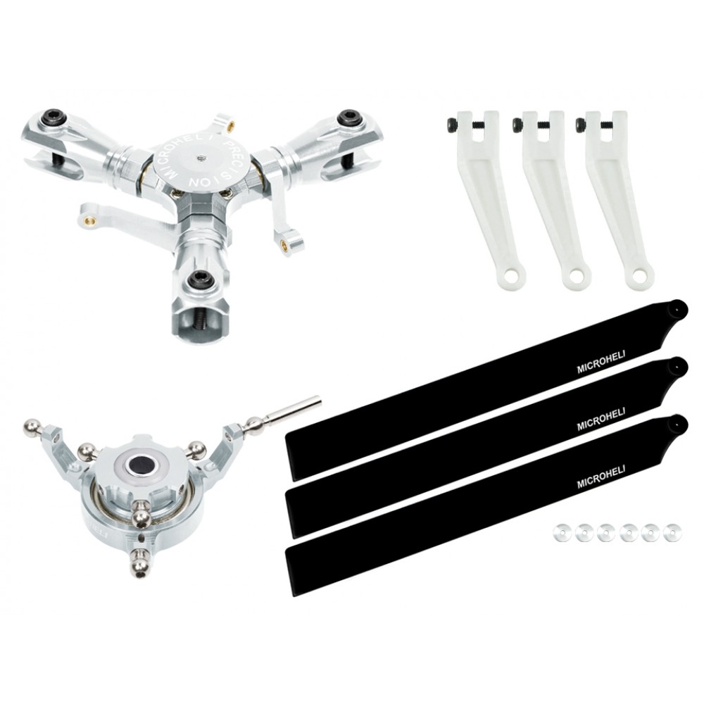 CNC Triple Carbon Plastic Blades Conversion set - OMP Hobby M2 EVO CNC Triple Carbon Plastic Blades Conversion set - OMP Hobby M2 EVO