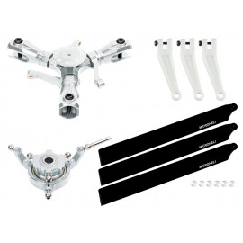 CNC Triple Carbon Plastic Blades Conversion set - OMP Hobby M2 EVO