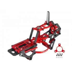 Aluminum/Carbon Fiber Main Frame (RED) - OMP Hobby M2 EVO