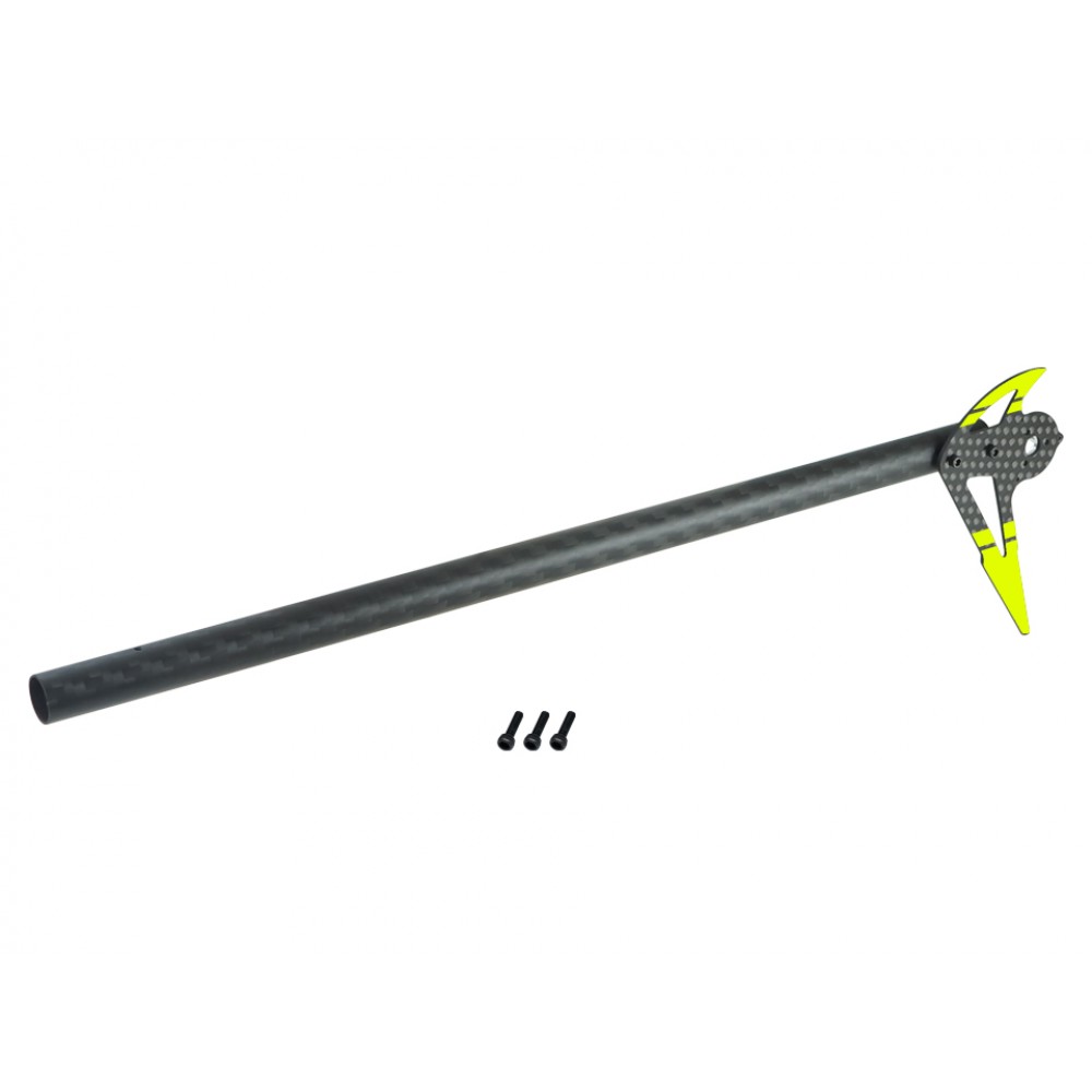 Tail Motor Mount W/ Round Carbon Fiber Boom (GOLD)(for MICROHELI Frames M2 EVO)