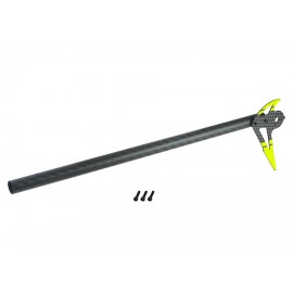 Tail Motor Mount W/ Round Carbon Fiber Boom (GOLD)(for MICROHELI Frames M2 EVO)