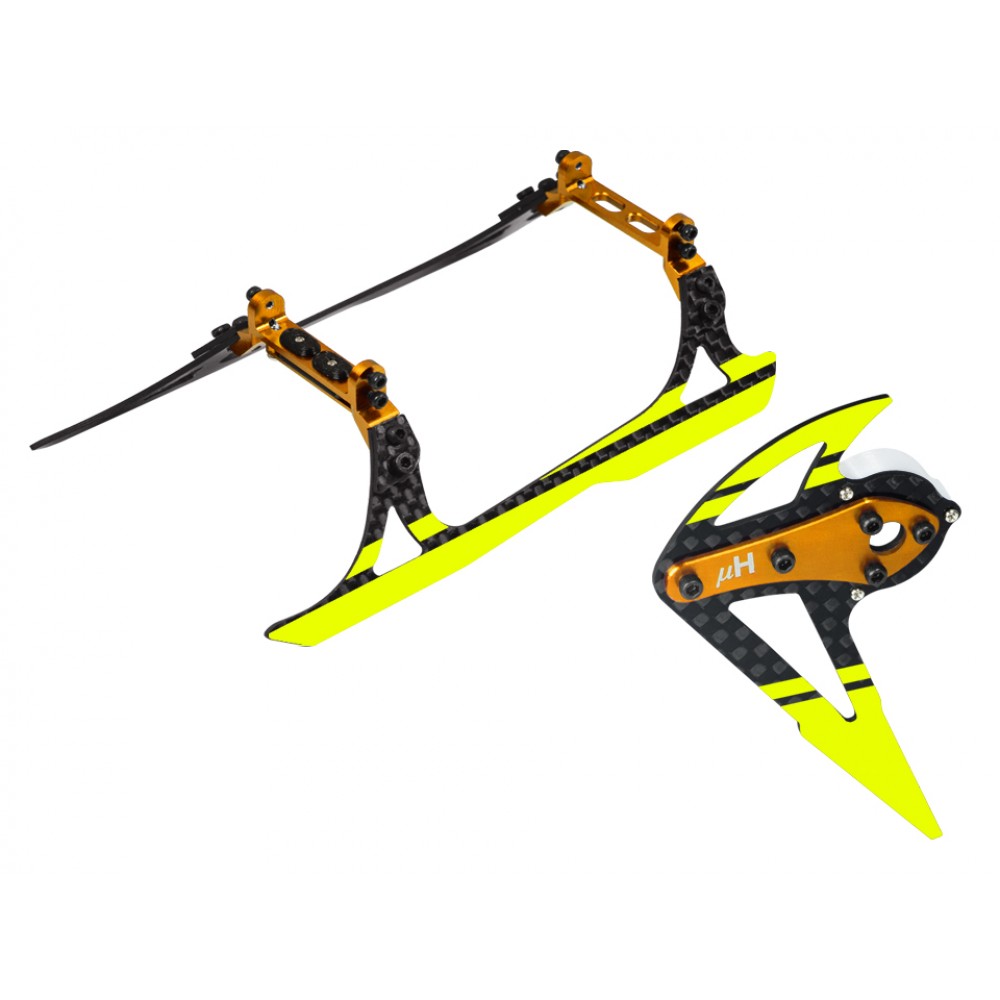 Aluminum/Carbon Fiber Landing Gear w/ Fin (GD) - OMP Hobby M2 V2 / EXP Aluminum/Carbon Fiber Landing Gear w/ Fin (GD) - OMP Hobby M2 V2 / EXP