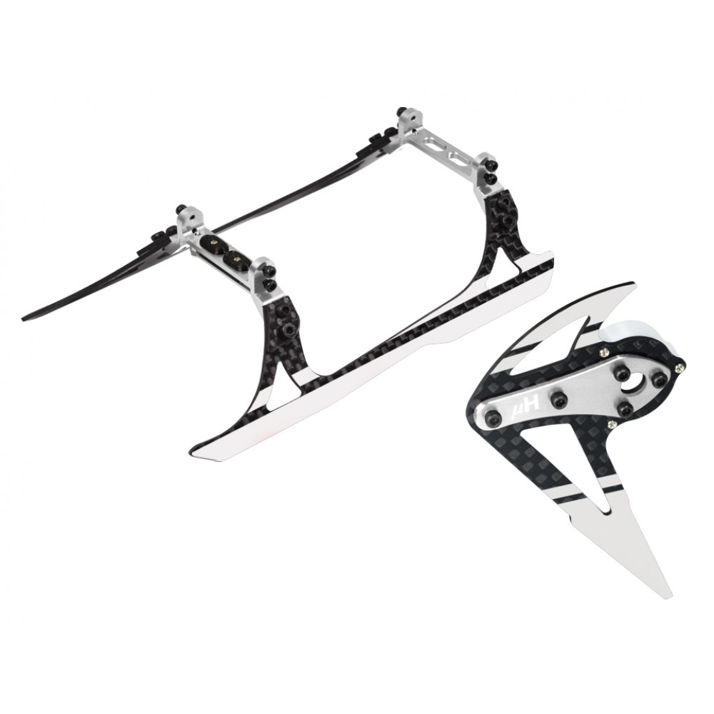 Aluminum/Carbon Fiber Landing Gear w/ Fin (WT) - OMP Hobby M2 V2 / EXP Aluminum/Carbon Fiber Landing Gear w/ Fin (WT) - OMP Hobby M2 V2 / EXP