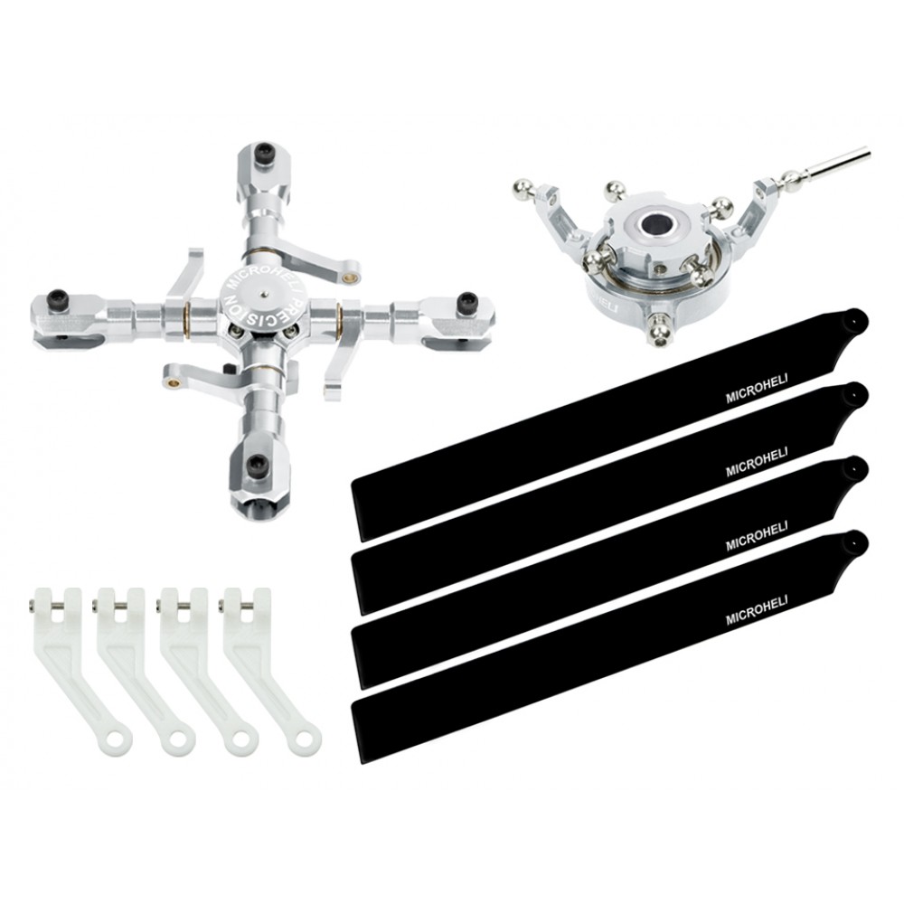 CNC Quad Carbon Plastic Blades Conversion set - OMP Hobby M2 V1/V2/EXP CNC Quad Carbon Plastic Blades Conversion set - OMP Hobby M2 V1/V2/EXP