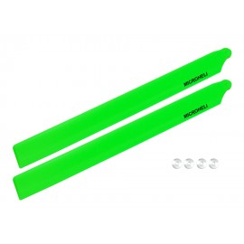 Plastic Main Blade 180mm (GREEN) - OMP Hobby M2 V2 / EXP