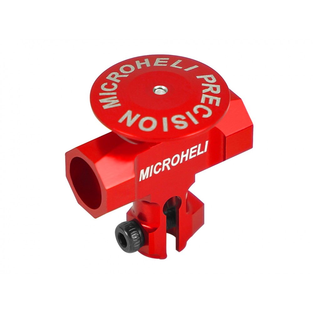 Precision CNC Aluminum Main Rotor Hub w/ Button (RED) - OMP Hobby M2 V1 / V2 / EXP Precision CNC Aluminum Main Rotor Hub w/ Button (RED) - OMP Hobby M2 V1 / V2 / EXP