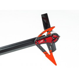 Aluminum/Carbon Fiber Tail Motor Mount w/ Fin Set (RED) - OMP Hobby M2 V2 / EXP Aluminum/Carbon Fiber Tail Motor Mount w/ Fin Set (RED) - OMP Hobby M2 V2 / EXP