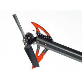 Aluminum/Carbon Fiber Tail Motor Mount w/ Fin Set (RED) - OMP Hobby M2 V2 / EXP Aluminum/Carbon Fiber Tail Motor Mount w/ Fin Set (RED) - OMP Hobby M2 V2 / EXP