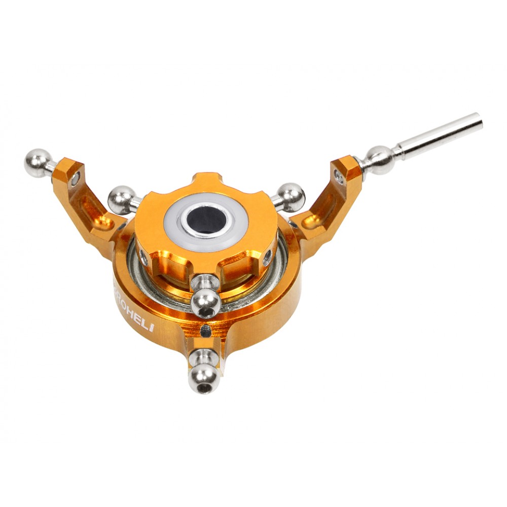 CNC Aluminum Swashplate (GOLD)(For MH Triple Blade Conversion Set OMP M2) CNC Aluminum Swashplate (GOLD)(For MH Triple Blade Conversion Set OMP M2)