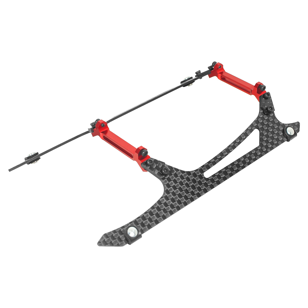 Aluminum/Carbon Fiber Landing Gear (RED) - OMP Hobby M2 V3 PRO / SPORT