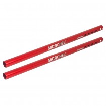 CNC Aluminum 253.5mm Tail Boom Extension (RED) - OMP Hobby M2 V3 PRO