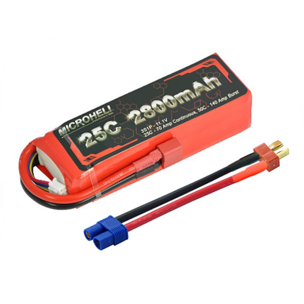 Li-Po 2800mAh 11.1V 25C With T-Plug / EC3 Li-Po 2800mAh 11.1V 25C With T-Plug / EC3