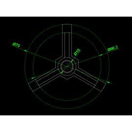 PLA 3D Printed Swashplate Leveler (YL) - BLADE 550X
